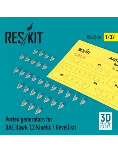 Vortex generators for BAE Hawk T.2 Kinetic / Revell kit (3D Printed...