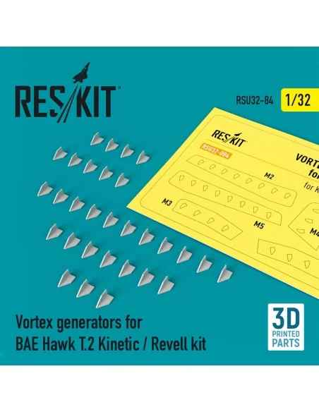 [NO_DESC] Vortex generators for BAE Hawk T.2 Kinetic / Revell kit (...