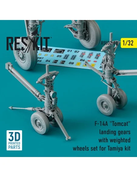 [NO_DESC] F-14A Tomcat landing gears with weighted wheels set for T...