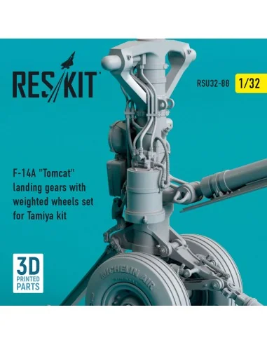 F-14A Tomcat landing gears with weighted wheels set for Tamiya kit ...