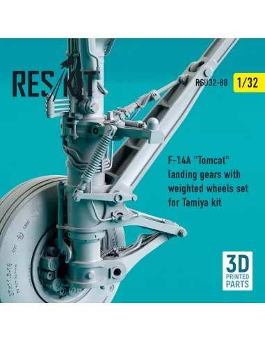 F-14A Tomcat landing gears with weighted wheels set for Tamiya kit ...