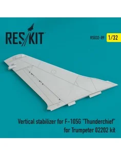 Vertical stabilizer for F-105G Thunderchief for Trumpeter 02202 kit...
