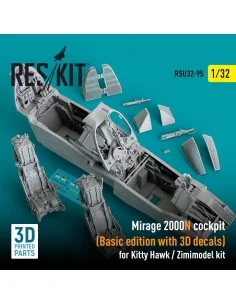 Mirage 2000N cockpit (Basic edition with 3D decals) for Kitty Hawk ...