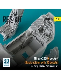 Mirage 2000N cockpit (Basic edition with 3D decals) for Kitty Hawk ... 2