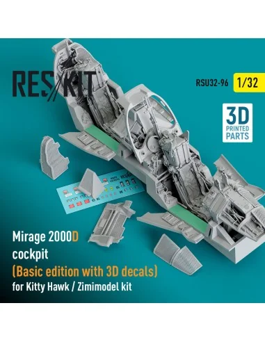 Mirage 2000D cockpit (Basic edition with 3D decals) for Kitty Hawk ...