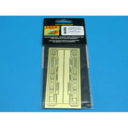 Fenders for Stug.III, Ausf B and PzKpfw III ,Ausf.L - Aber Models 4...