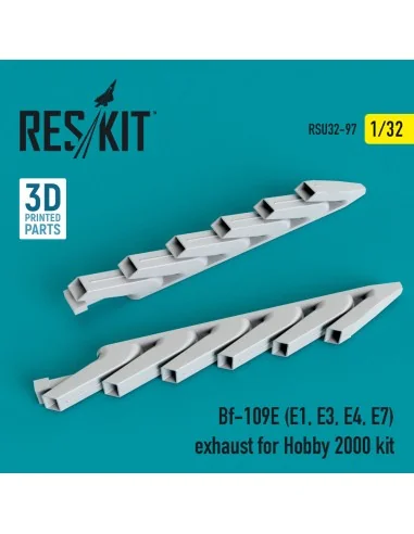 [NO_DESC] Bf-109E (E1, E3, E4, E7) exhaust for Hobby 2000 kit, 1/32...