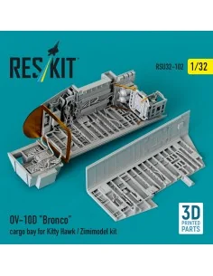 OV-10D Bronco cargo bay for Kitty Hawk/Zimimodel kit (3D Printed), ... 2
