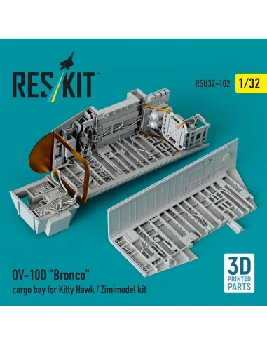OV-10D Bronco cargo bay for Kitty Hawk/Zimimodel kit (3D Printed), ...