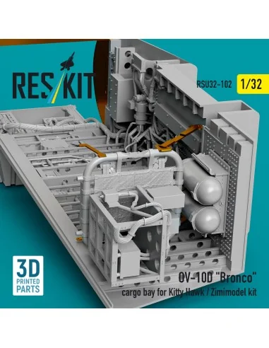 OV-10D Bronco cargo bay for Kitty Hawk/Zimimodel kit (3D Printed), ...