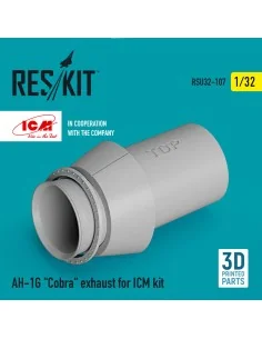 [NO_DESC] AH-1G Cobra exhaust for ICM kit (3D Printed), 1/32 - ResK...