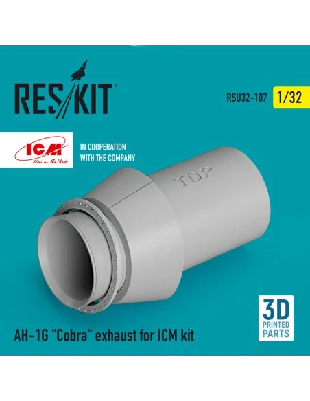 AH-1G Cobra exhaust for ICM kit (3D Printed), 1/32 - ResKit Models ...