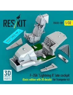 F-35A Lightning II late cockpit (Basic edition with 3D decals) for ...