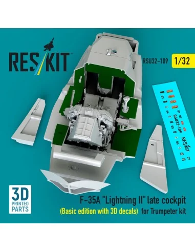 F-35A Lightning II late cockpit (Basic edition with 3D decals) for ...