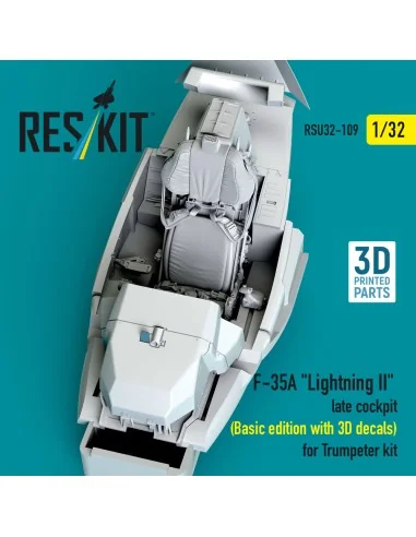 F-35A Lightning II late cockpit (Basic edition with 3D decals) for ...
