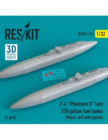 F-4 Phantom II late 370 gallon fuel tanks (Royal Jet) with pylons (...