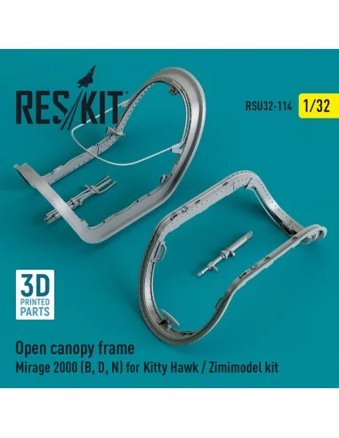 [NO_DESC] Open canopy frame Mirage 2000 (B, D, N) for Kitty Hawk / ...