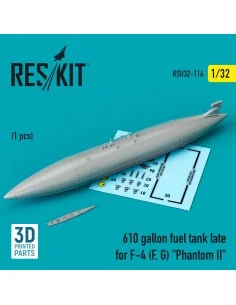 [NO_DESC] 610 gallon fuel tank late for F-4 (F, G) Phantom II (3D P...