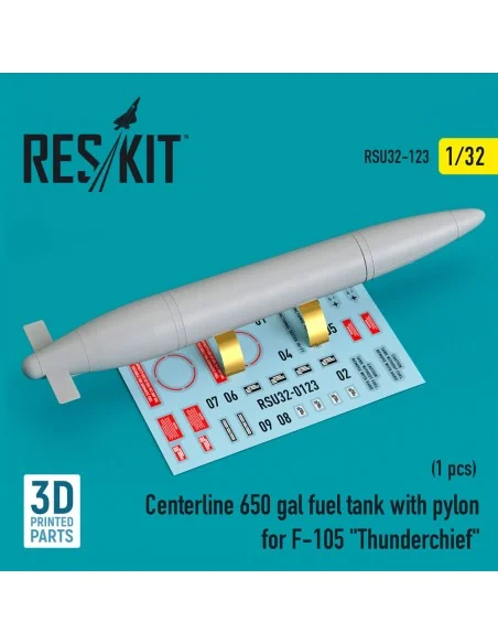 Centerline 650 gal fuel tank with pylons for F-105 Thunderchief (1 ...