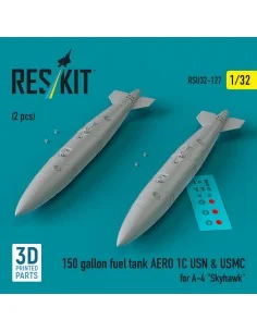 150 gallon fuel tank AERO 1C USN & USMC for A-4 Skyhawk (2 pcs) (3D...