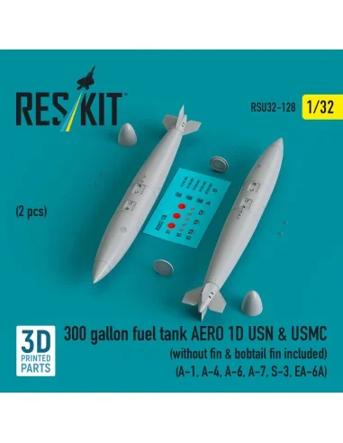 300 gallon fuel tank AERO 1D USN & USMC (2 pcs) (without fin & bobt...