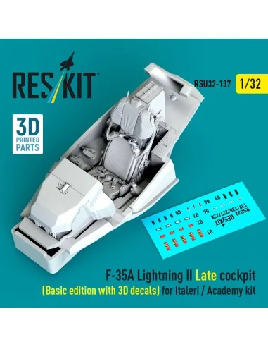 F-35A Lightning II Late cockpit (Basic edition with 3D decals) for ...