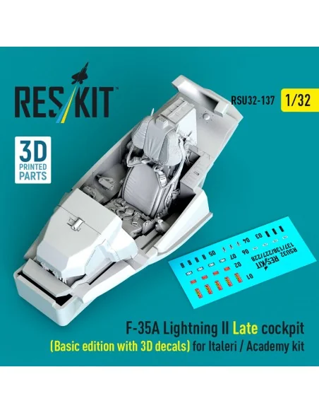 F-35A Lightning II Late cockpit (Basic edition with 3D decals) for ...
