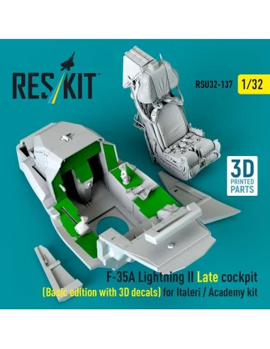 F-35A Lightning II Late cockpit (Basic edition with 3D decals) for ...