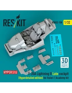 F-35A Lightning II Late cockpit (Hyperdetailed edition) for Italeri...