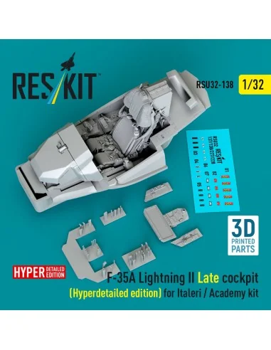 F-35A Lightning II Late cockpit (Hyperdetailed edition) for Italeri...