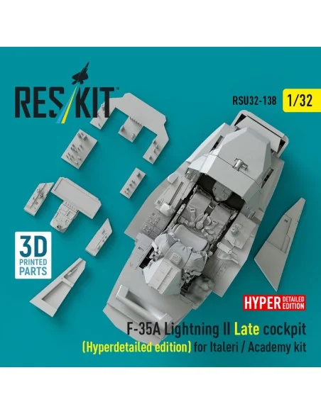 F-35A Lightning II Late cockpit (Hyperdetailed edition) for Italeri...