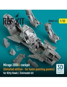 Mirage 2000D cockpit (Detailed edition) for Kitty Hawk / Zimimodel ... 2