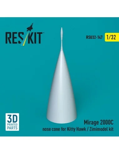 [NO_DESC] Mirage 2000C nose cone for Kitty Hawk / Zimimodel kit (3D...