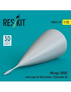 Mirage 2000C nose cone for Kitty Hawk / Zimimodel kit (3D Printed),... 2