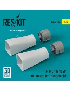 [NO_DESC] F-14D Tomcat air intakes for Trumpeter kit (3D Printed), ...