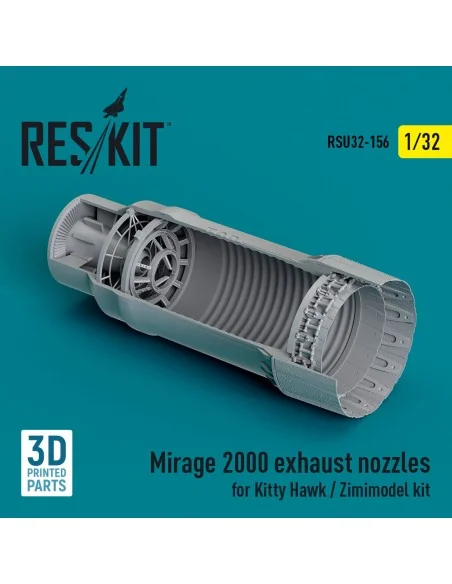 Mirage 2000 exhaust nozzle for Kitty Hawk / Zimimodel kit (3D Print...