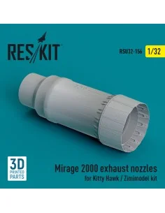 Mirage 2000 exhaust nozzle for Kitty Hawk / Zimimodel kit (3D Print... 2