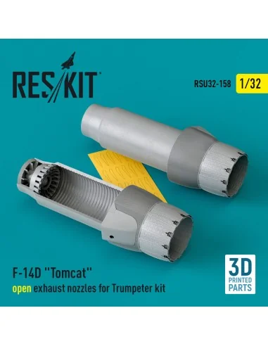 [NO_DESC] F-14D Tomcat open exhaust nozzles for Trumpeter kit (3D P...