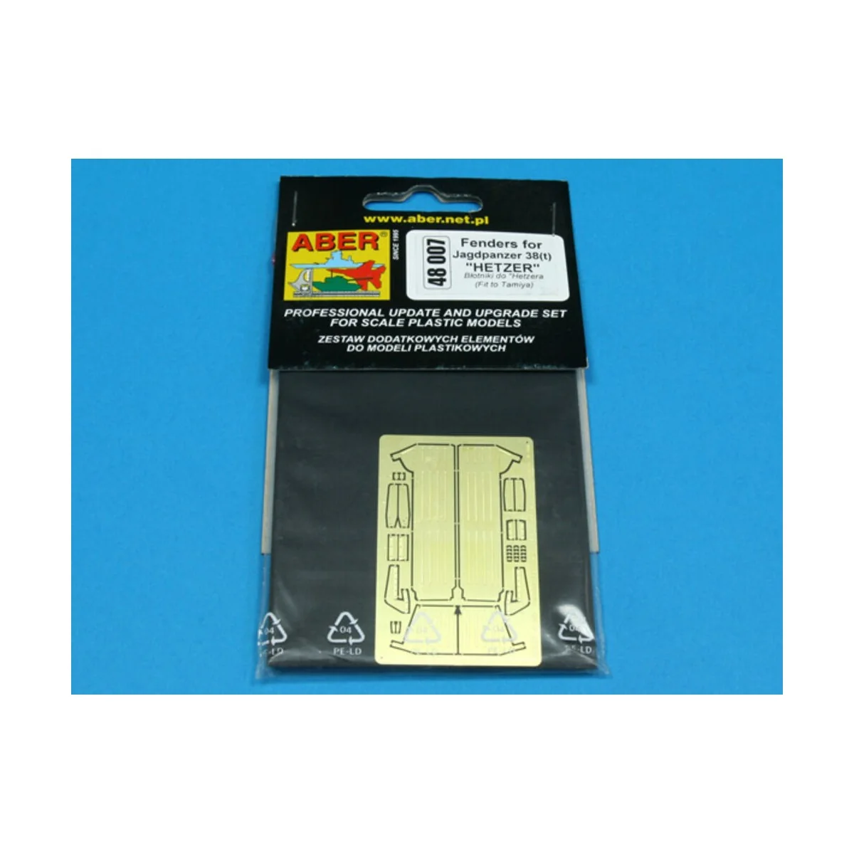 Fenders for Hetzer, 1/48 - Aber Models 48007