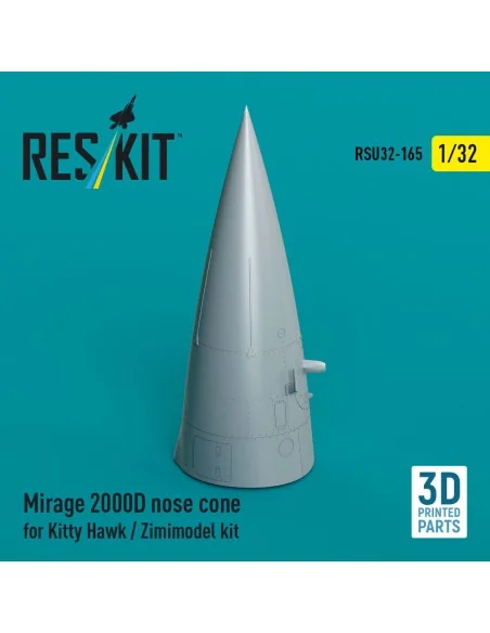 Mirage 2000D nose cone for Kitty Hawk / Zimimodel kit (3D Printed),...
