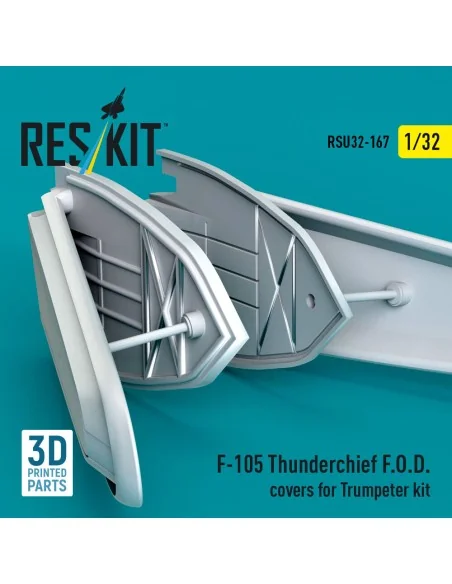 F-105 Thunderchief F.O.D. covers for Trumpeter kit (3D Printed), 1/...