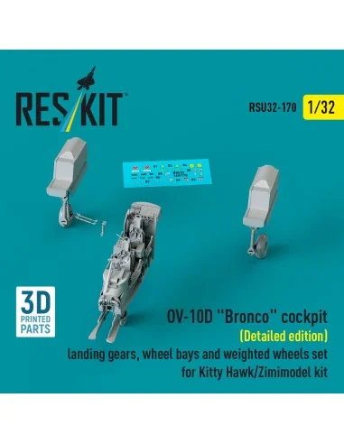 OV-10D Bronco cockpit (Detailed edition) landing gears, wheel bays ...