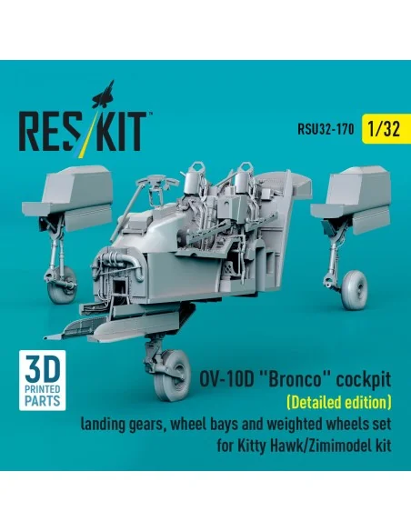 OV-10D Bronco cockpit (Detailed edition) landing gears, wheel bays ...