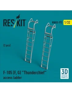 F-105 (F, G) Thunderchief access ladders (2 pcs) (3D Printed), 1/32...