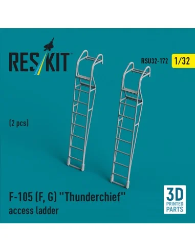 F-105 (F, G) Thunderchief access ladders (2 pcs) (3D Printed), 1/32...