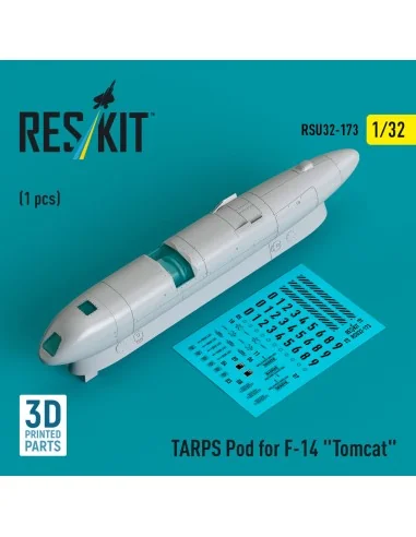 TARPS pod for F-14 Tomcat (1 pcs) (3D printed), 1/32 - ResKit Model...
