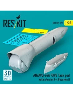 AN/AVQ-26A PAVE Tack pod with pilon for F-4 Phantom II (3D Printed)...