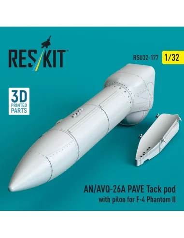 AN/AVQ-26A PAVE Tack pod with pilon for F-4 Phantom II (3D Printed)...