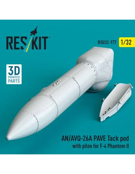 AN/AVQ-26A PAVE Tack pod with pilon for F-4 Phantom II (3D Printed)...