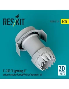 F-35B Lightning II exhaust nozzle (Parked/Fly) for Trumpeter kit (3...